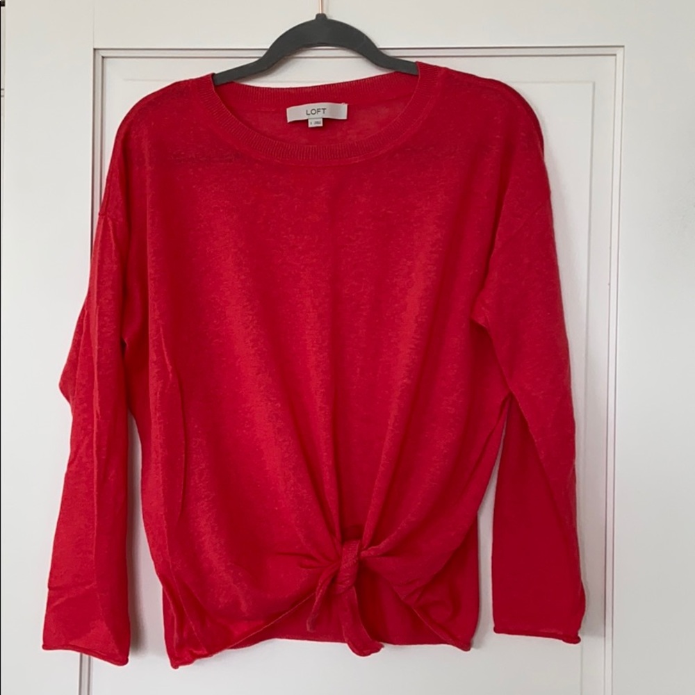 Loft side-tie sweater